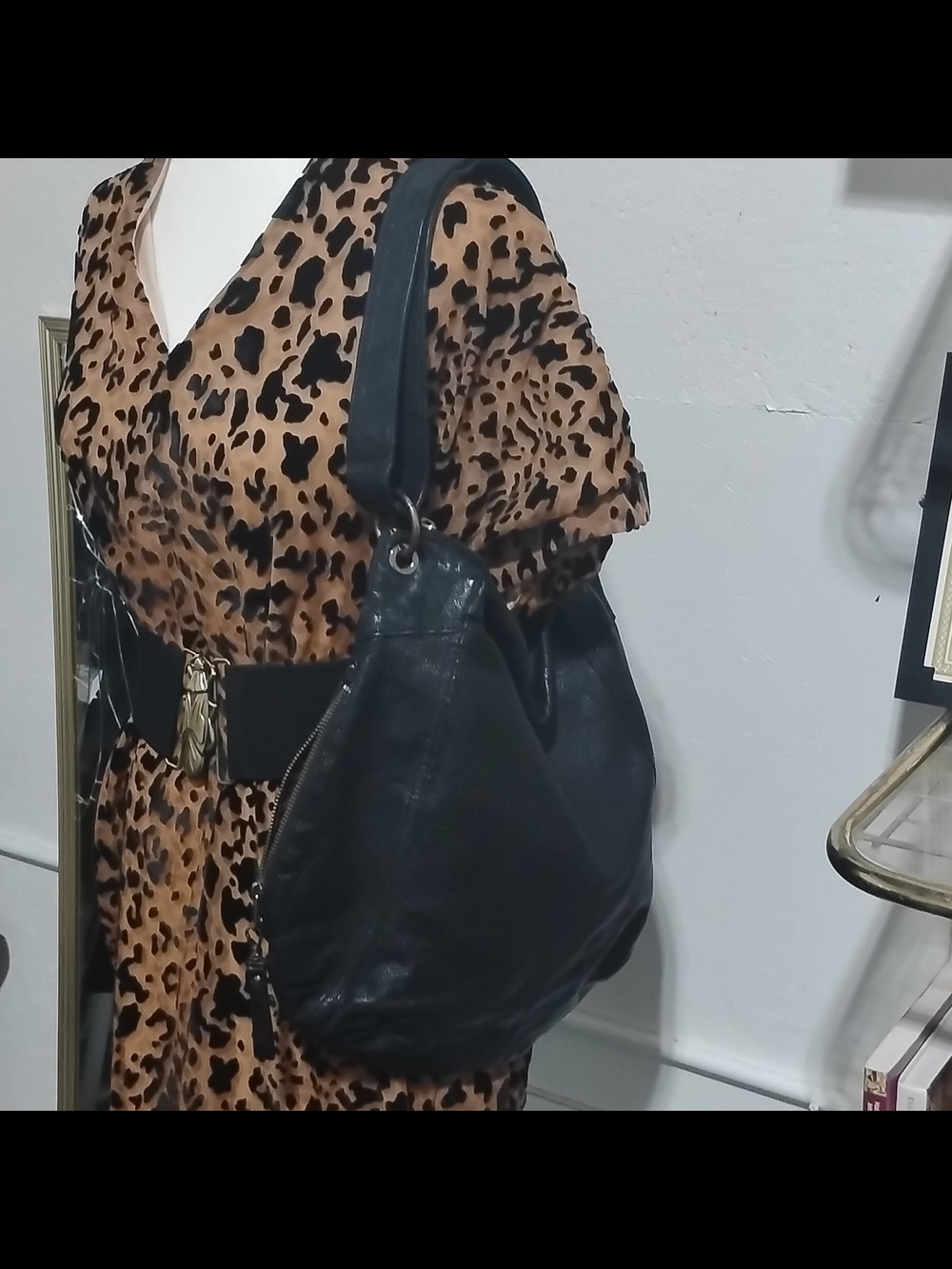 Banana Republic Black Leather Shoulder Bag